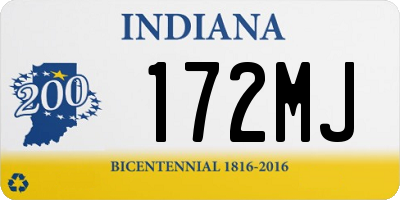 IN license plate 172MJ
