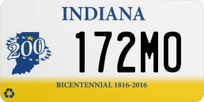 IN license plate 172MO