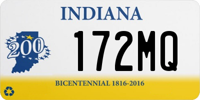 IN license plate 172MQ