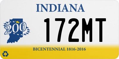 IN license plate 172MT