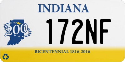 IN license plate 172NF