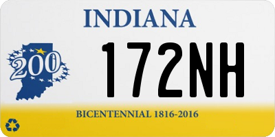 IN license plate 172NH