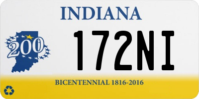 IN license plate 172NI