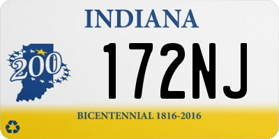 IN license plate 172NJ