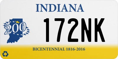 IN license plate 172NK