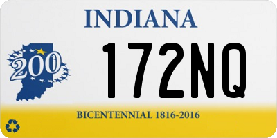 IN license plate 172NQ