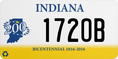 IN license plate 172OB