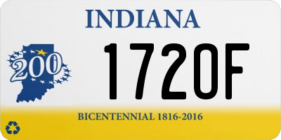 IN license plate 172OF