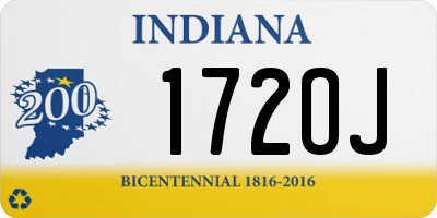 IN license plate 172OJ