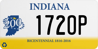 IN license plate 172OP