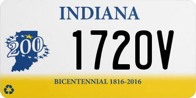 IN license plate 172OV