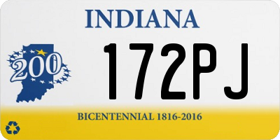 IN license plate 172PJ