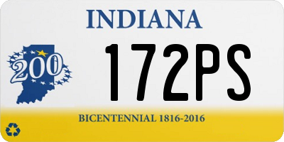 IN license plate 172PS
