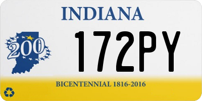 IN license plate 172PY