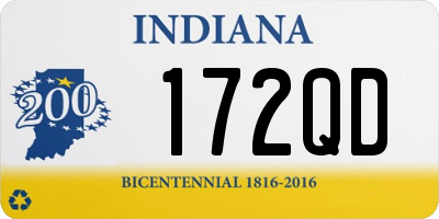 IN license plate 172QD