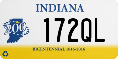 IN license plate 172QL