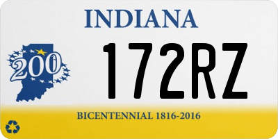 IN license plate 172RZ