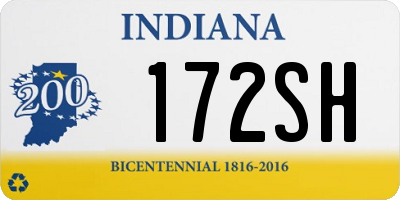 IN license plate 172SH