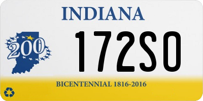 IN license plate 172SO