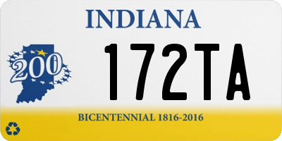 IN license plate 172TA