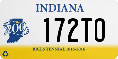 IN license plate 172TO