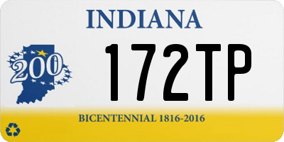 IN license plate 172TP