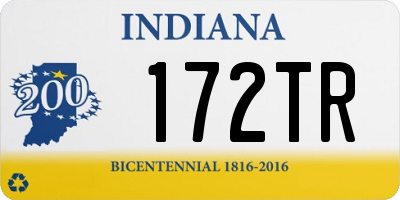 IN license plate 172TR