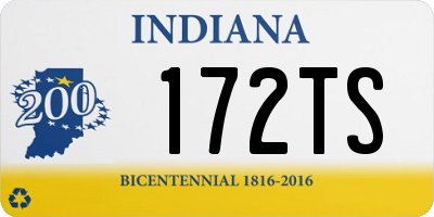 IN license plate 172TS