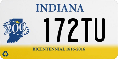 IN license plate 172TU