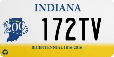 IN license plate 172TV