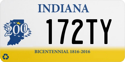 IN license plate 172TY