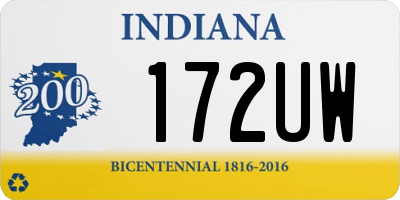 IN license plate 172UW