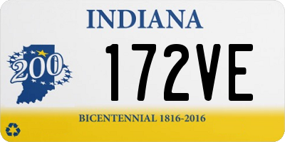 IN license plate 172VE