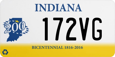 IN license plate 172VG