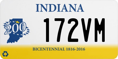 IN license plate 172VM