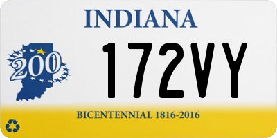 IN license plate 172VY