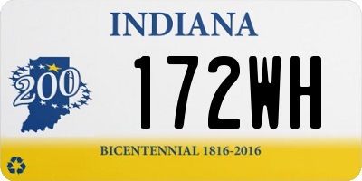 IN license plate 172WH