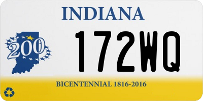 IN license plate 172WQ