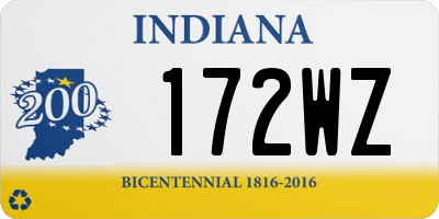 IN license plate 172WZ