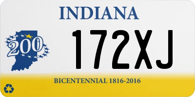 IN license plate 172XJ