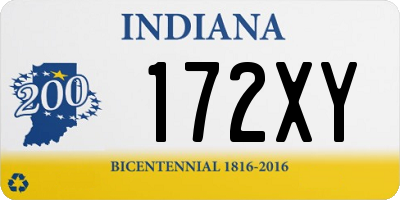 IN license plate 172XY