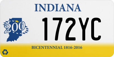 IN license plate 172YC