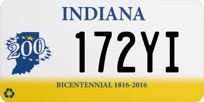 IN license plate 172YI