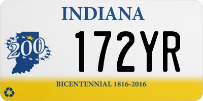 IN license plate 172YR