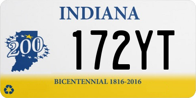 IN license plate 172YT