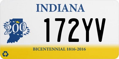 IN license plate 172YV