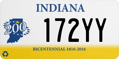 IN license plate 172YY