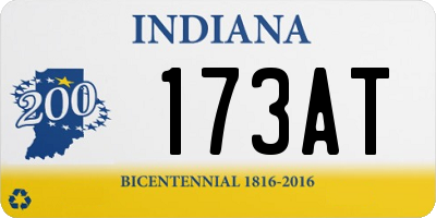IN license plate 173AT