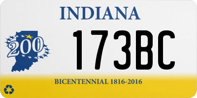 IN license plate 173BC