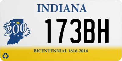 IN license plate 173BH